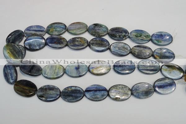 CKC56 15.5 inches 18*25mm oval natural kyanite beads wholesale
