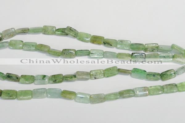 CKC65 15.5 inches 8*12mm rectangle natural green kyanite beads