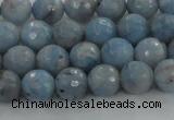 CKC702 15.5 inches 8mm faceted round imitation blue kyanite beads