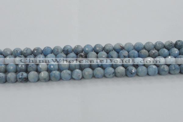 CKC703 15.5 inches 10mm faceted round imitation blue kyanite beads