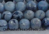 CKC704 15.5 inches 12mm faceted round imitation blue kyanite beads