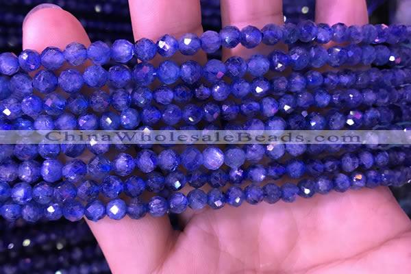 CKC732 15.5 inches 6mm faceted round kyanite gemstone beads