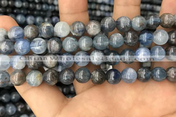 CKC752 15.5 inches 8mm round blue kyanite beads wholesale
