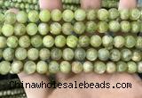 CKC767 15.5 inches 8mm round natural green kyanite beads