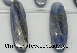 CKC78 Top drilled 13*45mm oval natural kyanite gemstone beads