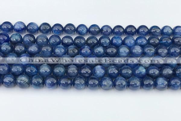 CKC791 15 inches 8mm round blue kyanite beads wholesale