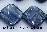 CKC825 15 inches 15*15mm - 16*16mm square blue kyanite beads