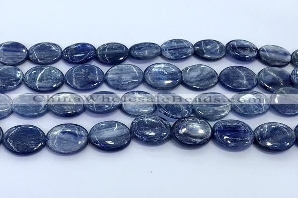 CKC829 15 inches 13*18mm - 15*20mm oval blue kyanite beads