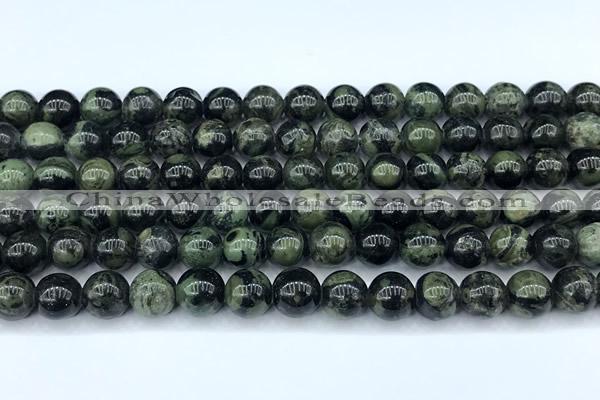 CKJ320 15 inches 8mm round kambaba jasper beads, 2mm hole
