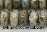 CKJ439 15.5 inches 5*10mm - 6*10mm rondelle natural k2 jasper beads