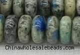 CKJ440 15.5 inches 5*10mm - 6*10mm rondelle natural k2 jasper beads