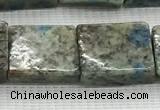 CKJ448 15.5 inches 11*12mm - 13*17mm rectangle natural k2 jasper beads