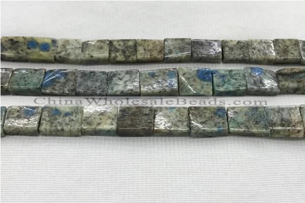 CKJ448 15.5 inches 11*12mm - 13*17mm rectangle natural k2 jasper beads