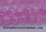 CKQ303 15.5 inches 10mm round dyed crackle quartz beads wholesale