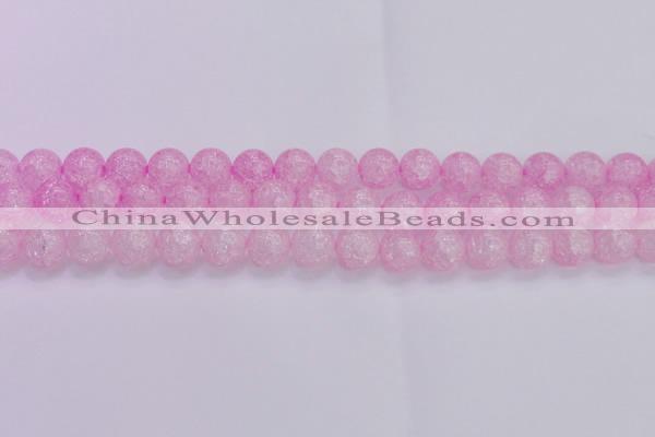 CKQ305 15.5 inches 14mm round dyed crackle quartz beads wholesale
