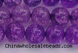 CKQ312 15.5 inches 14mm round dyed crackle quartz beads wholesale