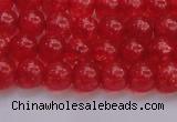 CKQ315 15.5 inches 6mm round dyed crackle quartz beads wholesale