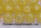 CKQ326 15.5 inches 14mm round dyed crackle quartz beads wholesale