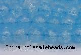 CKQ331 15.5 inches 10mm round dyed crackle quartz beads wholesale