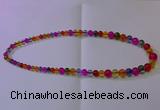 CKQ400 15.5 inches 6mm - 12mm round dyed crackle quartz beads