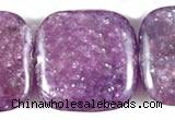 CKU08 15 inches 16*16mm square purple kunzite beads wholesale