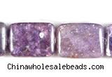 CKU10 15 inches 13*18mm rectangle purple kunzite beads wholesale