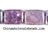 CKU10 15 inches 13*18mm rectangle purple kunzite beads wholesale