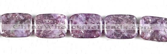 CKU11 15 inches 18*25mm rectangle purple kunzite beads wholesale