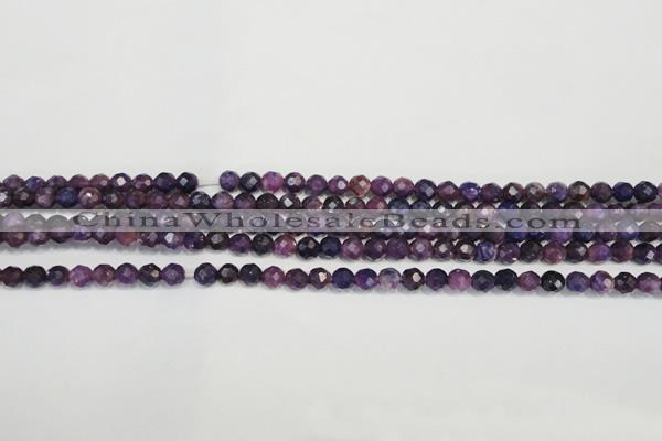 CKU21 15.5 inches 6mm faceted round purple kunzite beads wholesale