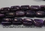 CKU44 15.5 inches 8*12mm rectangle purple kunzite beads wholesale