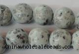 CKW05 15.5 inches 14mm round kiwi jasper gemstone beads