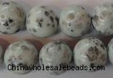 CKW06 15.5 inches 16mm round kiwi jasper gemstone beads