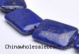 CLA03 Deep blue rectangle 18*25mm dyed lapis lazuli beads