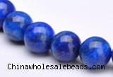 CLA27 blue 16mm dyed lapis lazuli round gemstone beads Wholesale