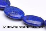 CLA37 18*25mm deep blue dyed lapis lazuli flat oval beads