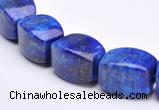 CLA43 9*9*18mm barrel deep blue dyed lapis lazuli beads