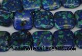 CLA435 15.5 inches 14*14mm square synthetic lapis lazuli beads