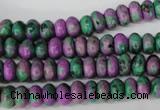 CLA498 15.5 inches 5*8mm rondelle synthetic lapis lazuli beads