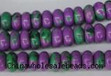 CLA499 15.5 inches 5*10mm rondelle synthetic lapis lazuli beads