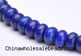 CLA50 5*8mm roundel deep blue dyed lapis lazuli beads Wholesale