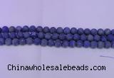 CLA60 15.5 inches 4mm round matte lapis lazuli beads