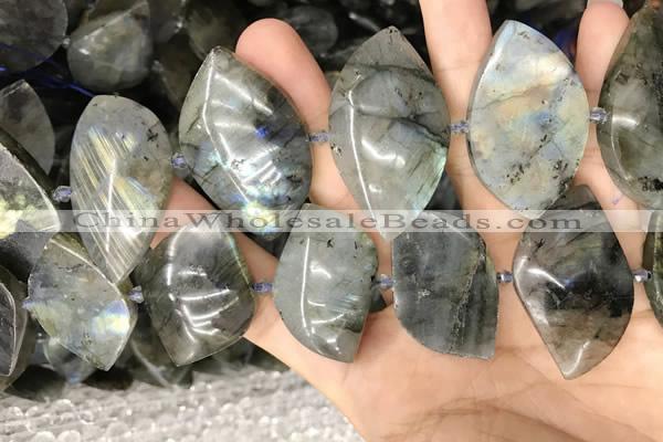 CLB1005 15.5 inches 18*35mm - 25*45mm marquise labradorite beads