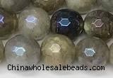 CLB1121 15 inches 8mm faceted round AB-color labradorite beads