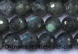 CLB1145 15 inches 6mm faceted round labradorite gemstone beads