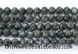 CLB1212 15.5 inches 8mm faceted round black labradorite gemstone beads