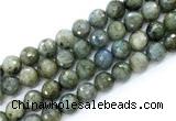 CLB1234 15.5 inches 12mm faceted round labradorite gemstone beads