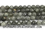 CLB1252 15 inches 12mm faceted round labradorite beads wholesale