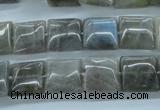 CLB132 15.5 inches 12*12mm square labradorite gemstone beads