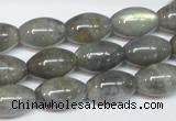 CLB151 15.5 inches 10*16mm rice labradorite gemstone beads