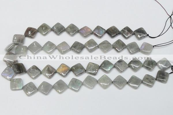 CLB154 15.5 inches 12*12mm diamond labradorite gemstone beads